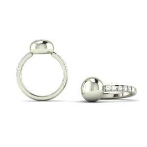 Node Petit Semi Crystal Ring